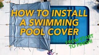 How To Install A Safety Pool Cover – From Start to Finish  Pool Warehouse [upl. by Ynnol]