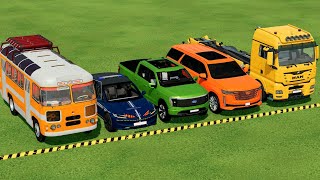 TRANSPORTING PIXAR CARS amp FRUITS WITH COLORED amp JOHN DEERE vs CLAAS vs TRACTORS  BeamNGdrive 962 [upl. by Schwartz]