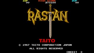 Rastan Arcade Game Taito 1987 playthrough [upl. by Atilahs936]