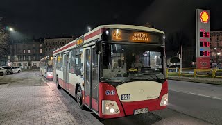 Jelcz M121I3 359 PKM Sosnowiec Przejazd przez Będzin Czeladź Siemianowice na linii 42 4K60 [upl. by Flip]