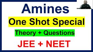 Amines in One Shot  Amine Class 12  jee mains 2024  neet 2024  amines one shot class 12 [upl. by Jegar]