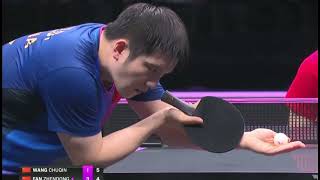 FAN ZHENDONG vs WANG CHUQIN WTT CHAMPIONS CHONGQING 2024 [upl. by Nimzzaj]