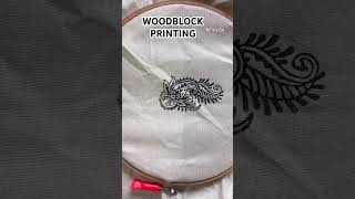 Woodblock printing youtuber shortvideo design sareedesign [upl. by Nealson]