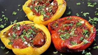 Roasted Peppers with Anchovies Lockdown Cooking [upl. by Happy]