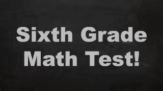 CAN YOU PASS THIS SIXTH GRADE MATH TEST Only 50 Can answer all correct [upl. by Aerdno]