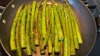 Sauteed Asparagus  How To Cook Asparagus In Skillet  Stove Top Asparagus Recipe [upl. by Sire]