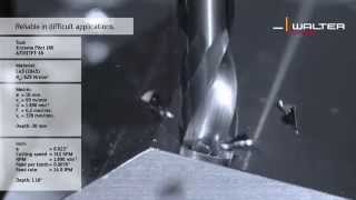 Walter Titex Holemaking Solid carbide coolant through pilot drill Walter Titex X·treme Pilot 180 [upl. by Kirt]