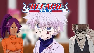 Bleach capitans react to Zoldyck KilluaHxHGacha react [upl. by Namyw]