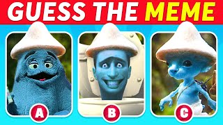 🔊Guess The Meme SONG🎤 We Live We Love We Lie Grimace Shake MrBeast Skibidi Toilet [upl. by Anirroc]