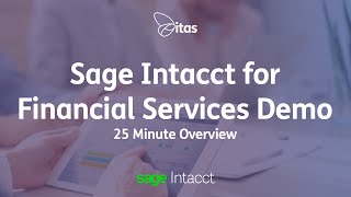 Sage Intacct for Financial Services Demo  Financial Services Accounting Software [upl. by Stephanus]