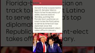 Trump expected to tap US Senator Marco Rubio for secretary of state shorts usa news [upl. by Horter]