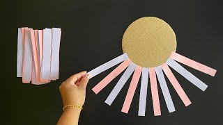 Beautiful and Easy Wall Hanging  Paper craft For Home Decoration  Paper Flower Wall Hanging  DIY [upl. by Trubow620]