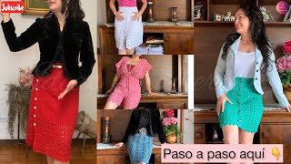 Faldas a crochet paso a paso Aquí en ideas crocheritas 💐 [upl. by Waal654]