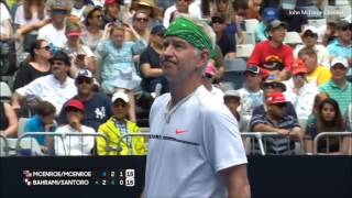 BahramiSantoro vs McEnroe Brothers  Australian Open 2017 [upl. by Ivy488]