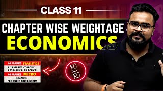 ECONOMICS 🔥 Chapter wise weightage CLASS 11  GAURAV JAIN [upl. by Alaik]