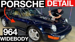 Dirty Porsche 964 C4 Widebody Deep Cleaning Transformation [upl. by Atikkin279]