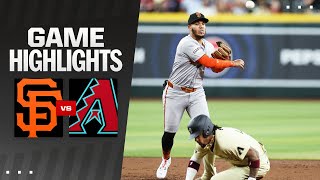 Giants vs Dbacks Game Highlights 6424  MLB Highlights [upl. by Acinomed858]