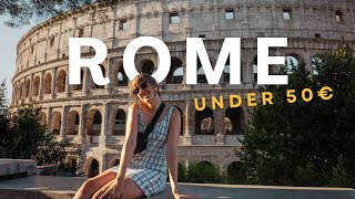 Travel ROME on a BUDGET  Tips  Things to do in Rome 2024 [upl. by Tawnya90]