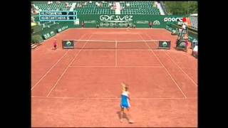 Alisa Kleybanova v Sesil Karatancheva WTA Budapest Highlights [upl. by Madelon]