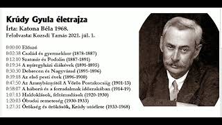 Krúdy Gyula életrajza Katona Béla 1968 Kozsdi Tamás hangoskönyv 2021 91p [upl. by Sheri]