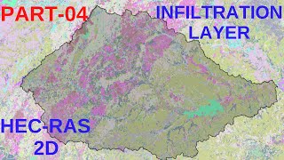 HECRAS 2D How to Create Infiltration Layer for 2D Flood Modeling T4 [upl. by Bbor234]