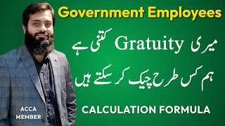 How to Calculate Gratuity of Government Employees  Pension Formula [upl. by Welcy]