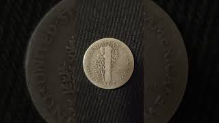 Coin Roll Hunting  1919 Philadelphia Minted US Mercury Dime Found 06OCT2024 [upl. by Noslien]