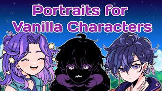 Portraits for Vanilla Characters •• Stardew Valley Portrait Mod •• MobilePC [upl. by Semela]