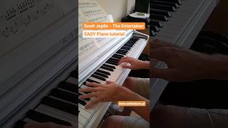 Scott Joplin  The Entertainer  EASY Piano Tutorial tutorial piano theentertainer ragtime [upl. by Adabelle778]