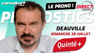 Pronostic Quinté et des courses PMU du Dimanche 28 juillet 2024  En partenariat avec GenybetTurf [upl. by Gawen]