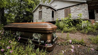 Abandoned Funeral Home  Found Caskets and Hearse [upl. by Analart]