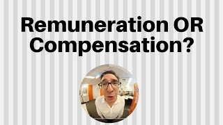 The difference between agency remuneration and compensation [upl. by Wehrle]