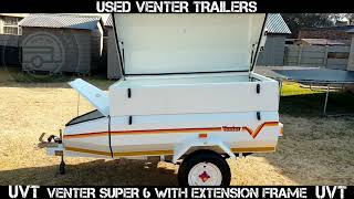 USED VENTER SUPER 6 LUGGAGE TRAILER WITH EXTENSION SOLD [upl. by Teirrah]