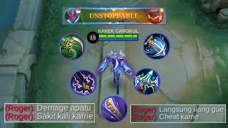 SESAKIT INI TERNYATA KARRIE FULL ATTACK SPEED DAMEGNYA  BUILD KARRIE TERSAKIT 2024  MLBB [upl. by Esille50]