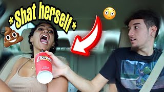 PUTTING LAXATIVES IN MY GIRLFRIEND DRINK PRANK She Cried [upl. by Anawot]