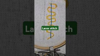 Laced stitch embroiderey handembroidery embroiderystitches subscribe [upl. by Amjan]