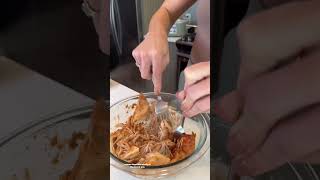 BBQ Chicken Tostadas🤩 viralvideo viralshorts foodie foodlover recipe shortrecipe [upl. by Dunn183]