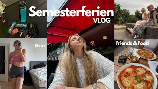 Vlog  Semesterferien  Uni Noten  Gym  Meeting friends [upl. by Nodnnarb]