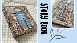 Story book with stamperia vintage library [upl. by Teufert]