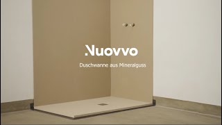 Installation der Nuovvo Duschwanne aus Harz und Mineralguss [upl. by Hugues]