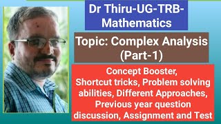 UGTRBMathematics Free Online Coaching TopicComplex Analysis Part1 [upl. by Ihn]