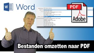 Microsoft Word Excel of PowerPoint bestanden omzetten naar PDF [upl. by Athalie791]