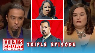 Triple Episode The Court Hires a Former Military Interrogator to Determine Cheating  Couples Court [upl. by Rozanne]