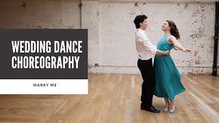 WEDDING DANCE CHOREOGRAPHY quotMARRY MEquot BY TRAIN  TUTORIAL AVAILABLE 👇🏼 [upl. by Ellehcyt]