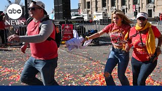 LIVE 1 dead several injured in shooting at Chiefs Super Bowl parade in Kansas City [upl. by Alraep]