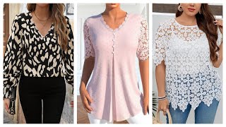 BLUSAS DE MODA PARA MUJERES 2025TopsIdeas 💡💡 [upl. by Nemra]