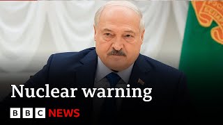 Lukashenko says he could launch Russian nuclear weapons  BBC News [upl. by Nyrat]