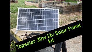 My review of Topsolar 30W 12 solar kit [upl. by Phail224]