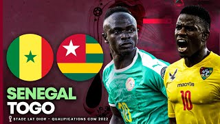 🔴🎥🇸🇳 🇹🇬 Live  SENEGAL  TOGO  Goal de Mané   Qualifications Coupe du Monde 2022  Afrique [upl. by Iver]