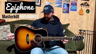 Epiphone Masterbilt DR500MCE Acoustic Guitar Review [upl. by Andris]